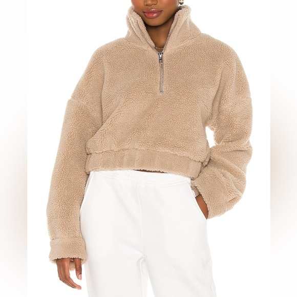 LPA tan sherpa zip up - Picture 1 of 7